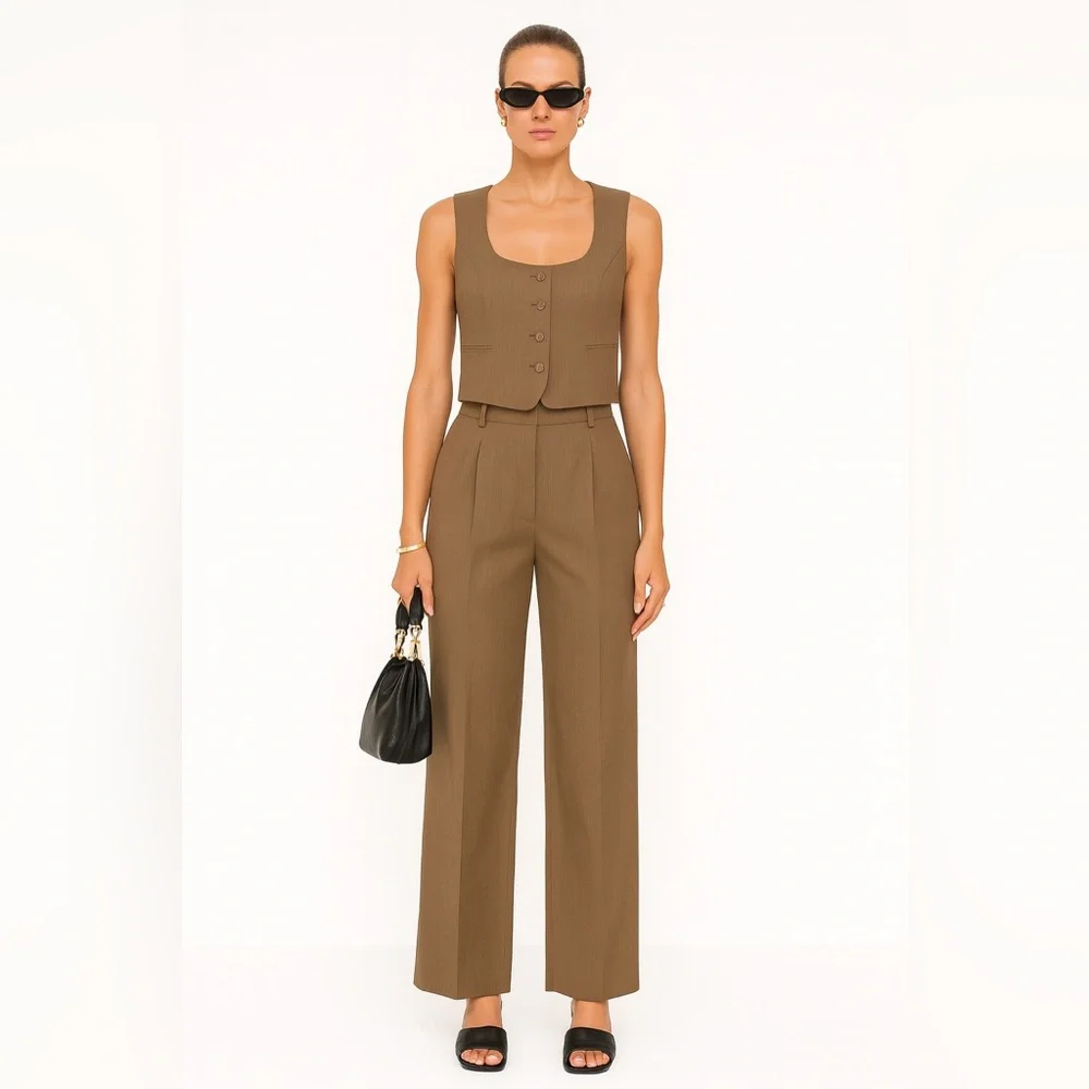 WeWoreWhat Scoop Tailored Vest & Pant Set - Picture 1 of 15